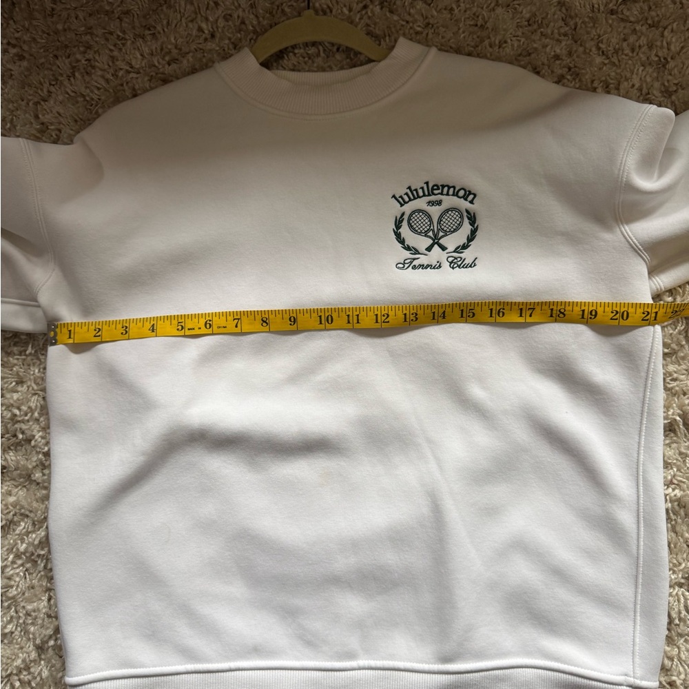 Lululemon Heavyweight Fleece Pullover *Tennis Club EUC Size Small - Picture 8 of 9